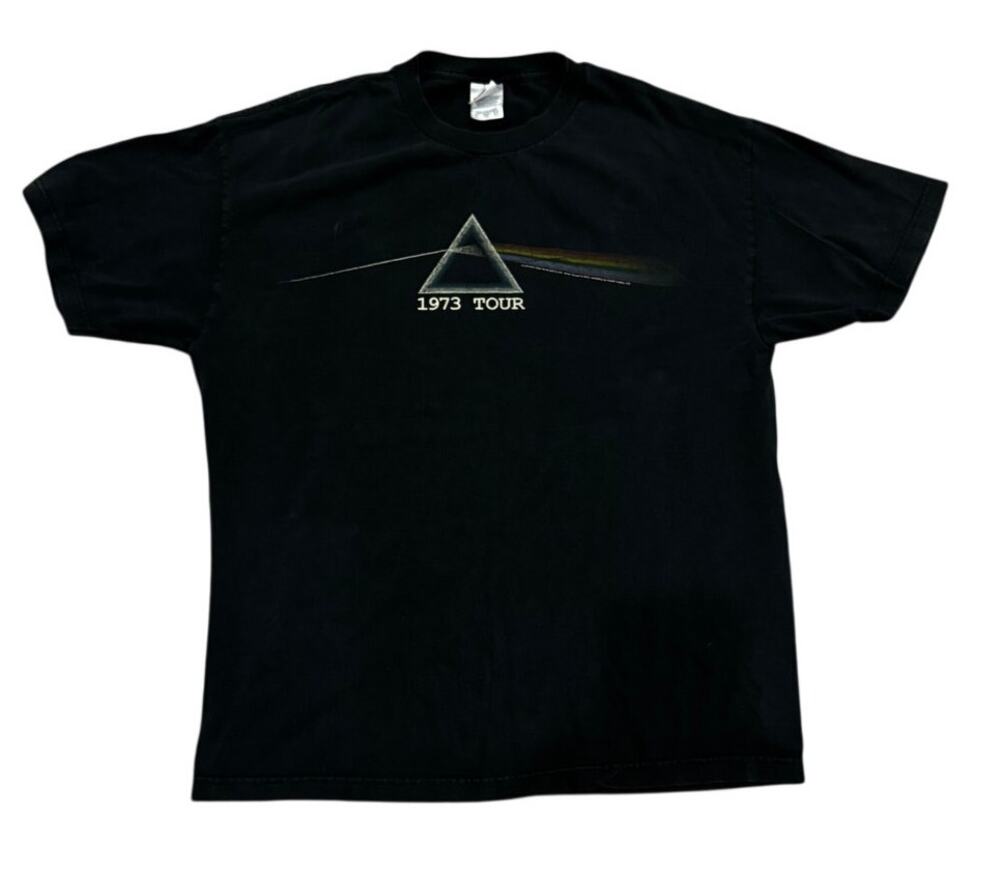 Vintage Pink Floyd Dark Side of the Moon 1973 Tour Tee Faded Black Alstyle XL